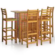 vidaXL 5 Piece Garden Bar Set Solid Wood Acacia vidaXL 5 Piece Garden Bar Set Solid Wood Acacia