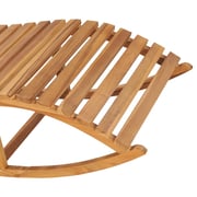 vidaXL Rocking Sun Lounger with Cushion Solid Teak Wood vidaXL Rocking Sun Lounger with Cushion Solid Teak Wood