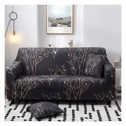 Stretchable Sofa Cover Three Seater Tree Design Fits Size between 190-230cm
