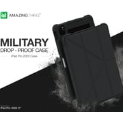 Amazing Thing Military Drop Proof Smart Cover Designed For Apple Ipad Pro 11 Inch (2020) Case/cover With Apple Pencil Slot - Auto Sleep And Wake Function - Black Amazing Thing Military Drop Proof Smart Cover Designed For Apple Ipad Pro 11 Inch (2020) Case/cover With Apple Pencil Slot - Auto Sleep And Wake Function - Black
