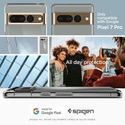 Spigen Ultra Hybrid designed for Google Pixel 7 PRO case cover - Crystal Clear