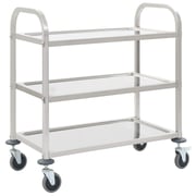 vidaXL 3-Tier Kitchen Trolley 95x45x83.5 cm Stainless Steel vidaXL 3-Tier Kitchen Trolley 95x45x83.5 cm Stainless Steel