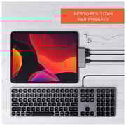 Satechi ST-TCMPHM Aluminum Type-C Mobile Pro Hub Adapter with USB-C PD Charging 4K HDMI USB 3.0 & 3.5mm Headphone Jack Space Grey Satechi ST-TCMPHM Aluminum Type-C Mobile Pro Hub Adapter with USB-C PD Charging 4K HDMI USB 3.0 & 3.5mm Headphone Jack Space Grey