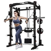 Miracle Fitness Heavy Duty Smith Machine with Cable Crossover Miracle Fitness Heavy Duty Smith Machine with Cable Crossover