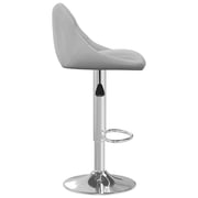 Vidaxl Bar Stool 2 Pcs Light Grey Velvet Vidaxl Bar Stool 2 Pcs Light Grey Velvet