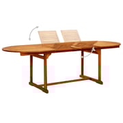 Vidaxl Garden Dining Table (160-240)x100x75 Cm Solid Acacia Wood Vidaxl Garden Dining Table (160-240)x100x75 Cm Solid Acacia Wood