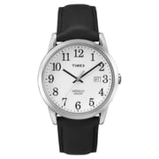 Timex TW2P75600 Easy Reader Quartz Black Leather Watch Men Timex TW2P75600 Easy Reader Quartz Black Leather Watch Men