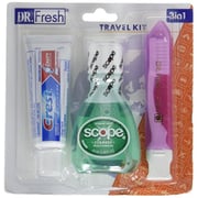 Dr. Fresh Travel Kit 3-In-1 Toothpaste/Scope/Toothbrush Dr. Fresh Travel Kit 3-In-1 Toothpaste/Scope/Toothbrush