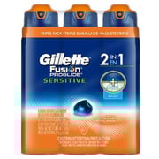 Gillette Fusion ProGlide 2-in-1 Shave Gel Ocean Breeze (6 oz 3 pk.) ES Gillette Fusion ProGlide 2-in-1 Shave Gel Ocean Breeze (6 oz 3 pk.) ES