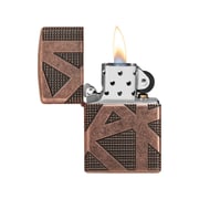 Zippo Lighter 29036 29736 Luxury Lighter Geometric 360 Design Deep Carve Windproof | Antique Copper Zippo Lighter 29036 29736 Luxury Lighter Geometric 360 Design Deep Carve Windproof | Antique Copper