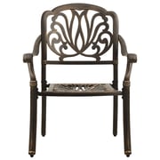 vidaXL 3 Piece Bistro Set Cast Aluminium Bronze vidaXL 3 Piece Bistro Set Cast Aluminium Bronze