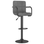 Vidaxl Bar Stools 2 Pcs Light Grey Fabric Vidaxl Bar Stools 2 Pcs Light Grey Fabric