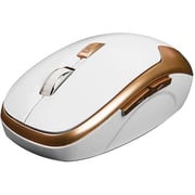 2B Wireless Optical Mouse White and Gold