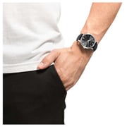 Citizen Eco-Drive Black Leather Men Watch BM7460-11E