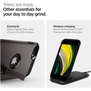 Spigen Tough Armor designed for iPhone SE 3 case cover (2022)/iPhone SE case (2020) with Extreme Impact Foam - Gunmetal Spigen Tough Armor designed for iPhone SE 3 case cover (2022)/iPhone SE case (2020) with Extreme Impact Foam - Gunmetal