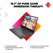 HP (2022) Gaming Laptop - AMD Ryzen 7-6800H / 16.1inch QHD / 512GB SSD / 16GB RAM / 6GB NVIDIA GeForce RTX 3060 Graphics / Windows 11 Home / English & Arabic Keyboard / Silver / Middle East Version - [16-N0010NE]