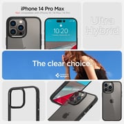 Spigen Ultra Hybrid designed for iPhone 14 Pro Max case cover - Matte Black