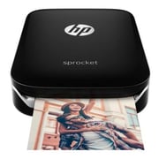 HP Z3Z92A Sprocket Bluetooth Photo Printer Black+50 Sheet Zink