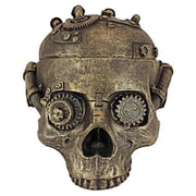 Design Toscano Steampunk Skull Containment Vessel Gothic Stash Box Statue, Antique Brass Design Toscano Steampunk Skull Containment Vessel Gothic Stash Box Statue, Antique Brass