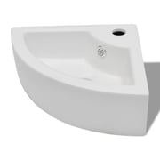 vidaXL Wash Basin with Overflow 45x32x12.5 cm White vidaXL Wash Basin with Overflow 45x32x12.5 cm White