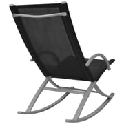 Vidaxl Garden Rocking Chairs 2 Pcs Steel And Textilene Black Vidaxl Garden Rocking Chairs 2 Pcs Steel And Textilene Black