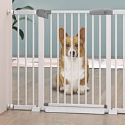 Dog Gate Pet Fence Extra Wide Easy Walk Thru Safety Gate With Auto Close For Indoor House Stairs Doorways (27.5-30inch)…