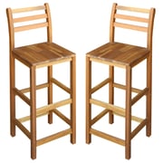 Vidaxl Bar Chairs 2 Pcs Solid Acacia Wood Vidaxl Bar Chairs 2 Pcs Solid Acacia Wood