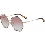 Chloe octagon Gold Sunglasses For Women CE132S-211-58 Chloe octagon Gold Sunglasses For Women CE132S-211-58