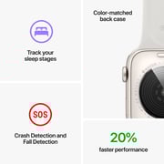Apple Watch SE GPS 44mm Starlight Aluminum Case with Starlight Sport Band - Regular Apple Watch SE GPS 44mm Starlight Aluminum Case with Starlight Sport Band - Regular