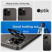 Spigen GLAStR Optik Camera Lens Screen Protector designed for iPhone 14 PRO and iPhone 14 Pro MAX (2022) - Black [2 Pack]