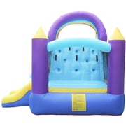 Bait Al Tarfeeh Huge Inflatable Pvc Water Double Slide With Pool And Jumping Castle (air Machine Included)
