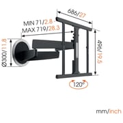 Vogel MotionMount (NEXT 7355) - the TV wall mount that turns automatically Black 40-65inch Vogel MotionMount (NEXT 7355) - the TV wall mount that turns automatically Black 40-65inch