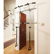 ULTIMAX Triple Door Gym Ultimate 3 in 1 Doorway Trainer Raised Height Pull Up Bar, Dips Bar & 2 Suspension Straps for Total Body Home Workout, Screw less Installation On All Doors ULTIMAX Triple Door Gym Ultimate 3 in 1 Doorway Trainer Raised Height Pull Up Bar, Dips Bar & 2 Suspension Straps for Total Body Home Workout, Screw less Installation On All Doors