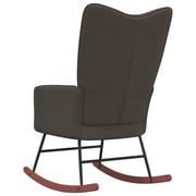 vidaXL Rocking Chair Dark Grey Velvet vidaXL Rocking Chair Dark Grey Velvet