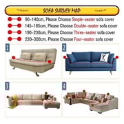 Stretchable Sofa Cover Three Seater Tree Design Fits Size between 190-230cm