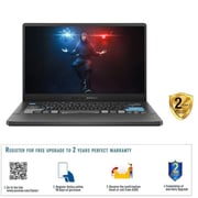 Asus Zephyrus G14 GA401QEC-K2064T Gaming Laptop - Ryzen 9 3GHz 16GB 1TB 4GB Win10 14inch WQHD Grey NVIDIA GeForce RTX 3050 Ti English/Arabic Keyboard