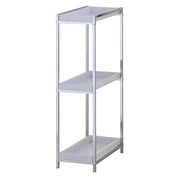 Zenments, 3 Tier Pp Tray Shelf, Chrome 23wx38.5dx71h Cm, Htc-zen-258 Zenments, 3 Tier Pp Tray Shelf, Chrome 23wx38.5dx71h Cm, Htc-zen-258