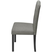 vidaXL 2 Dining Chairs Fabric Upholstery Dark Grey vidaXL 2 Dining Chairs Fabric Upholstery Dark Grey