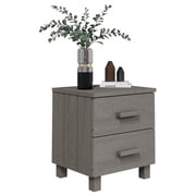 Vidaxl Bedside Cabinet Light Grey 40x35x44.5 Cm Solid Pinewood Vidaxl Bedside Cabinet Light Grey 40x35x44.5 Cm Solid Pinewood