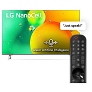 LG NanoCell TV 55 Inch NANO77 Series Cinema Screen Design 4K Active HDR webOS22 with ThinQ AI