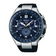 Seiko Astron Black Silicone Analog Watch For Men SSE167J1