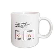 3Drose Mug_173429_2 Are You Made Of Copper And Tellurium Because Youre Cute, Periodic Table Ceramic Mug, 15-Ounce 3Drose Mug_173429_2 Are You Made Of Copper And Tellurium Because Youre Cute, Periodic Table Ceramic Mug, 15-Ounce