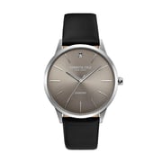 Kenneth Cole New York Watch For Men with Black Leather 
