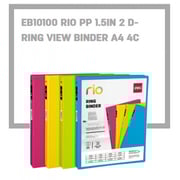 Deli Rio Pp 1.5 Inch 2d-ring View Binder A4 Size Deli Rio Pp 1.5 Inch 2d-ring View Binder A4 Size