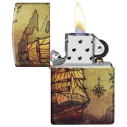 Zippo 49355 49352 Pirate Ship Design 540 Color Windproof Lighter