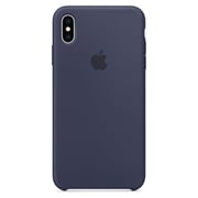 Apple Leather Case Midnight Blue For iPhone XS