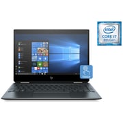HP Spectre x360 13-AP0012NE Convertible Touch Laptop - Core i7 1.8GHz 16GB 512GB Shared Win10 13.3inch FHD Poseidon Blue English/Arabic Keyboard