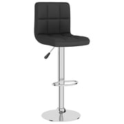 Vidaxl Bar Stools 2 Pcs Black Fabric Vidaxl Bar Stools 2 Pcs Black Fabric