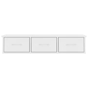 Vidaxl Wall-mounted Drawer Shelf White 88x26x18.5 Cm Chipboard Vidaxl Wall-mounted Drawer Shelf White 88x26x18.5 Cm Chipboard