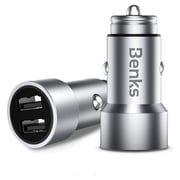 Benks Car Charger Silver